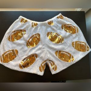 Sequin Football Shorts!